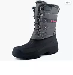 Step in the snow boots from Knixmax for a trendy update to your casual cold weather style! With cozy fur lining, this...