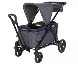 Baby Trend Expedition 2-in-1 Stroller Wagon - Gray/Navy Blue.