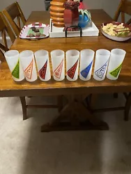 vintage glassware collectibles. 8 SWC TEAM GLASSES. Southwest Conference