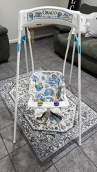 This vintage Graco baby swing is a charming addition to your baby gear collection. With adjustable swing speeds, it...