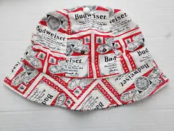 Vintage Budweiser Bucket Boat Hat - Union Made - Size Large , fits like a size 7 or SM - HTF! Looks unworn , Clean and...