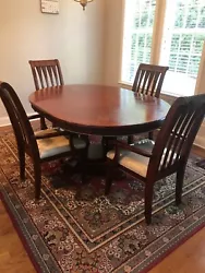 breakfast table and chairs. This table we have purchase long time ago from the ROOMS TO GO. This table is in good...