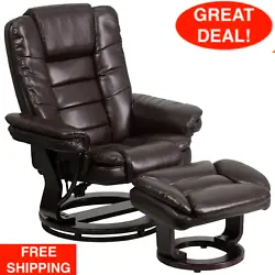 This living room recliner not only has great looks but is thoroughly adjustable to fit your needs. This uniquely...