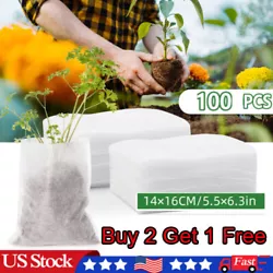 100PCS X Seedling-Raising Bags. Type: Seedling-Raising Bags. Portable: The bottom of the bag is designed to stand on...