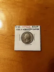 Quarter found in packaging from 1932. Coin has seen some wear but date and design are still visible. Old price of $30...