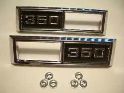 These are New. Made in the USA. Highest Quality on the market for your 68 show car. Also includes mounting hardware....