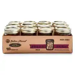Golden Harvest 1/2 pint (250 ml) glass preserving jars are ideal for fresh preserving apple and grape juices, as well...