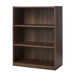 Add the sleek 3-Shelf Bookcase with Adjustable Shelves to almost any room for a functional and stylish look. Easily and...