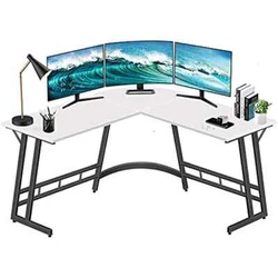 Desk design Computer Desk. STURDY STRUCTURE: Extra Fastening ribs and adjustable leg pads provide greater stability,...