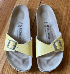 Birkenstock Madrid New w/o Box In Popcorn Yellow Sandal Size 11 EUR 42.