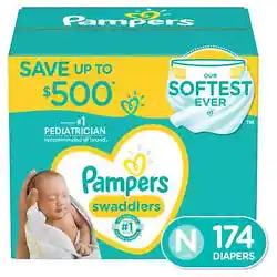 Made for your growing baby, new Pampers Swaddlers is Pampers softest diaper EVER with outstanding absorbency! New...
