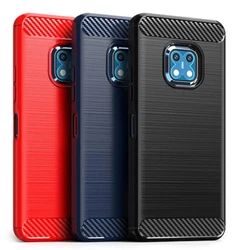 Compatible avec Google Pixel 6 Pro. Coque en silicone avec apparence carbone. Accés libre aux connectiques et appareil...