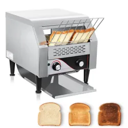 Power: 1900W. 🔔【 Widely Applications】- This conveyor toaster suit from traditional white slice to hot bread,...