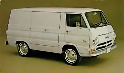 C) Dodge A100 Compact Van, Classic Car Auto Advertising Postcard, please see scans and ask questions, free domestic...