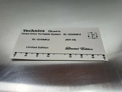 Kit complet de sérigraphie pour Technics SL 1200, SL 1210 MK2 en couleur noire, échelle de hauteur, édition limitée...