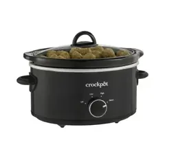 It has a clear lid so the contents inside can be viewed. This Crock-Pot Manual Slow Cooker cooks on high or low...