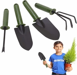 Sprießen 4 pcs Ensemble Mini Outils de Jardinage Pelle Spade Succulentes en Pot de Fleurs Outils de Jardin Griffe avec...