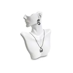 Couldnt find a display to show your jewelry?. This beautiful plastic bust is perfect for displaying a necklace or...