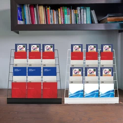 A neat tabletop will help you keep good mood. Our tabletop book rack is made of high-quality iron, sturdy and durable....