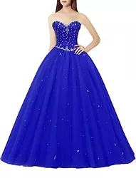 Likedpage Womens Sweetheart Ball Gown Tulle Quinceanera Dresses Prom Dress Fabric:Tulle and Size:US Size 2-26W ,also...