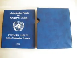 Nations Unies : Splendide collection de timbres composée pour chaque émission dun timbre neuf + un bloc de 4 neufs +...