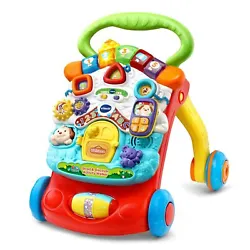 This toy has both. Sit on the floor to play with the removable activity panel, or take it on the go. Theres so much to...