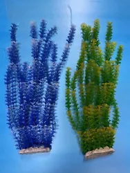 High quality artificial plastic aquarium plant for aquariums and fish tanks. Green plant aquarium decor- plastic...