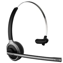 Over the Head Wireless Headphone with Boom Mic Headset Hands-free Earphone Noice Canceling Black. Over the Head...