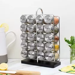 ORII 20 Jar Spice Rack. • 20 Spices and herbs. •Filled with 20 Spices and herbs. FREE REFILLS FOR US AND PUERTO...