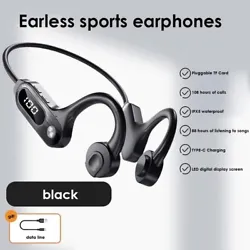 Bluetooth 5.3 Bone Conduction Headphones Wireless Outdoor Earbuds Sport Headset. Bone Conduction Headphones Wireless...