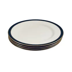 Enhance your dining experience with this set of 4 salad plates from SPODE CONSUL COBALT collection. These plates have a...