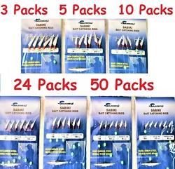 (Sabiki Piscatore Bait in Gold Hooks OR Sabiki Piscatore Bait Rigs in Red Hooks. ABOUT THE ITEM: Sabiki Bait Rigs. -...