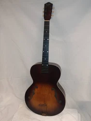 Pre-War, Canadian made, large size archtop guitar. Top is solid spruce back and sides appear to be WALNUT?. (likely),...