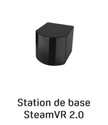Avec synchronisation sans fil. Jusqu’à 10 m x 10 m avec quatre stations de base. Jusqu’à 5 m x 5 m avec deux...