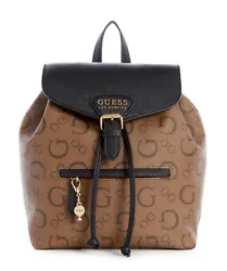 GUESS Logo Print Backpack Women’s Large Stone CocoaFor the everyday outing. Carry along this faux-leather backpack...