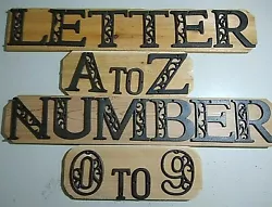 These Brown Cast Iron decorative Letters and Numbers are reproduction with an Antique look. Includes Brown or Black...