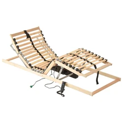 Ce sommier à lattes électrique confortable vous fera aimer encore davantage votre lit ! Avec un cadre en hêtre...