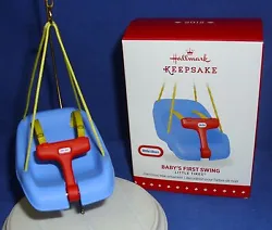 This little swing looks just like the Little Tikes version that your kids enjoyed! 