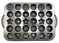 Nordic Ware Heavy Duty Bundt Teacake & Candies Pan 30 cavity Christmas~Holiday. Some wear due to use. Sold as is and as...
