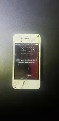 Apple iPhone 4s (A1387) 16GB - White Smartphone. Condition is 