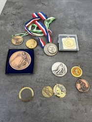 Réf 227lot medaille ski ancienne competition challenge.