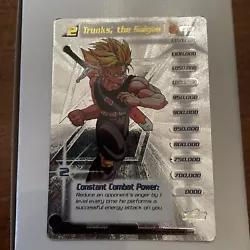 trunks, the saiyan 199 Dragon Ball Z Authentic card. Please see pictures for condition, thanks!