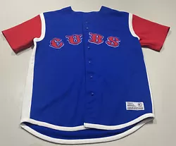 Over 20 years old! Rare Cubbie collectors item. Stitched on from letters and MLB hip patch. (Flaws): has a few smudge...