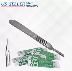 10 PCS STERILE SURGICAL SCALPEL BLADES #11. ITEM: 10 Scalpel Blades #11 + Stainless Steel Handle #3 with Scale. 1 PCS...