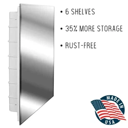 Designed to resist rust, it will continue to look good after years of use. The mirror is designed to be impact...