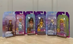 Disney Princess Mini 3.5-Inch small doll Moana Belle Cinderella Elsa Rapunzel Moana You Choose NEW 