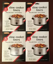 The size is 11.8”x 21.7” approx up to 215 fl oz. The liners fits both oval and round slow cookers. The liners are...