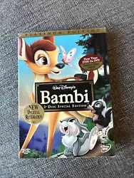 This is a brand new, sealed copy of Bambi on DVD. The 2-disc set features the special edition/platinum edition of the...