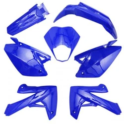 Kit carénage 7 pièces bleu brillant pour moto Rieju 50 MRT ENDURO 2009 à 2020 Neuf - réf. Kit carénage 7 pièces...