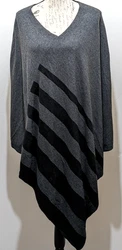 Lane Bryant Sweater Cape Poncho Wrap. Machine Wash Cold. Size 22/28. Cotton Nylon Wool.